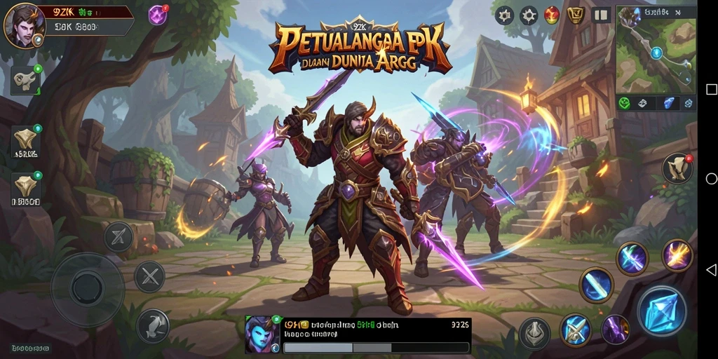 Tampilan seru pertarungan di dunia 9ZK yang menawan.