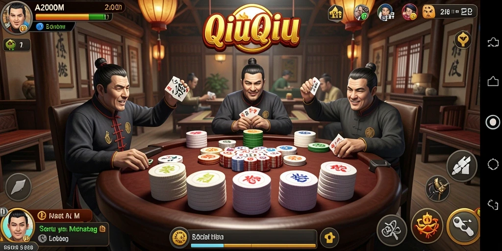 Tampilan gameplay seru dari A200M QiuQiu.