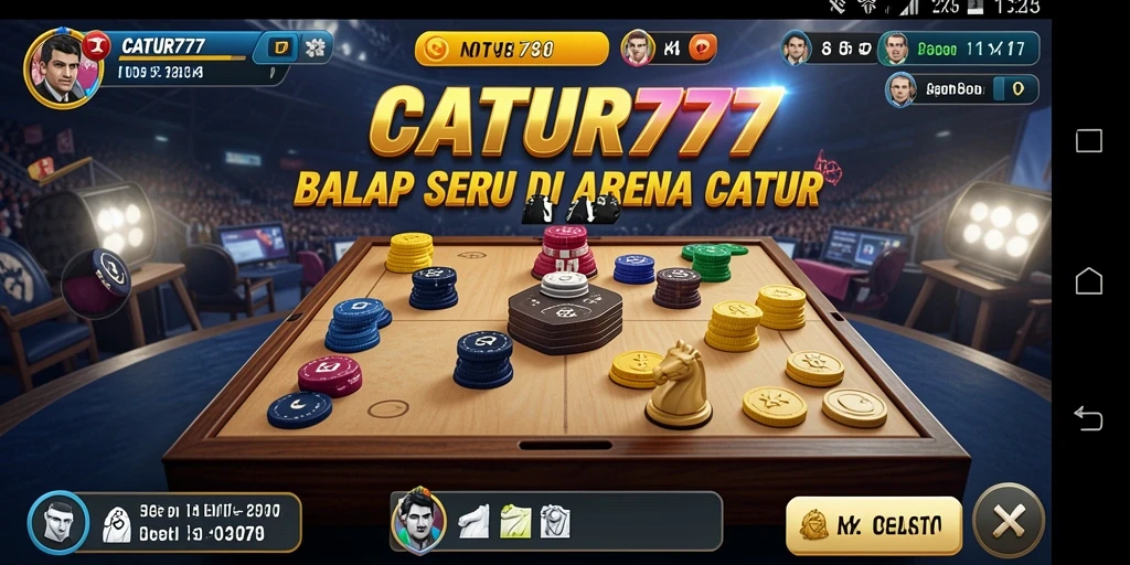 Tangkapan layar gameplay balap seru di CATUR777.