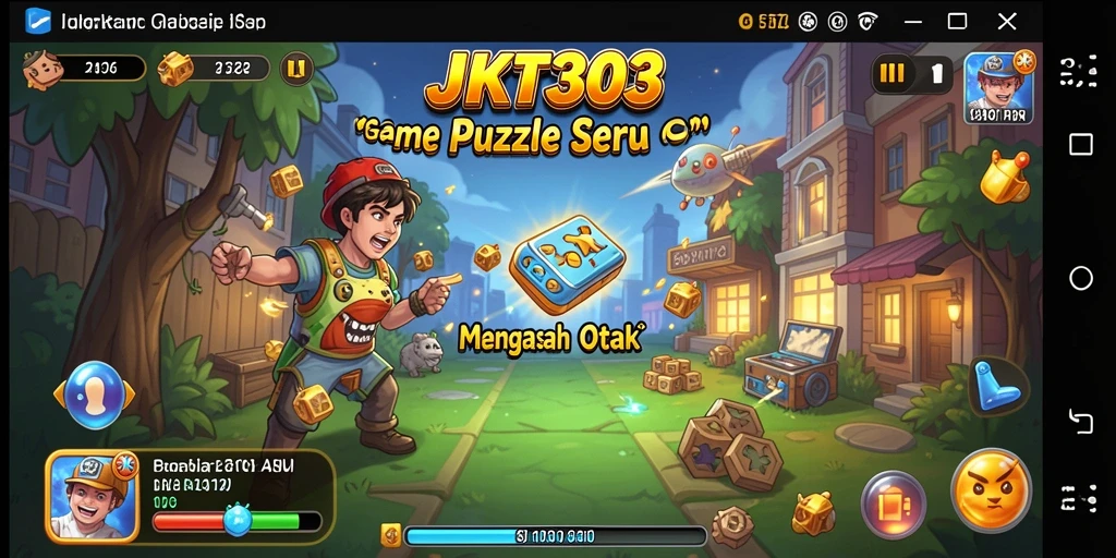 Tampilan gameplay JKT303 dengan berbagai teka-teki menarik.