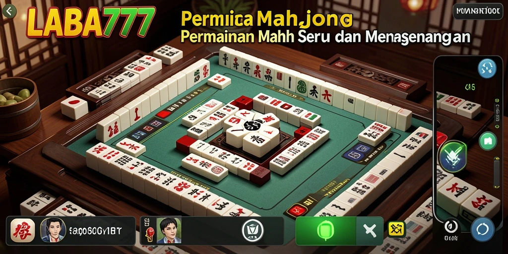 Tampilan gameplay LABA777 yang menakjubkan dalam Mahjong.