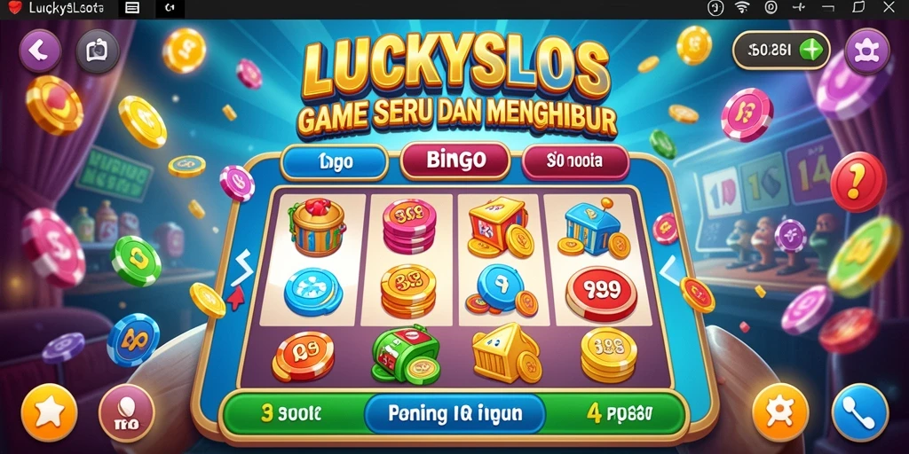 Tampilan gameplay LUCKYSLOTS yang menarik dan interaktif.