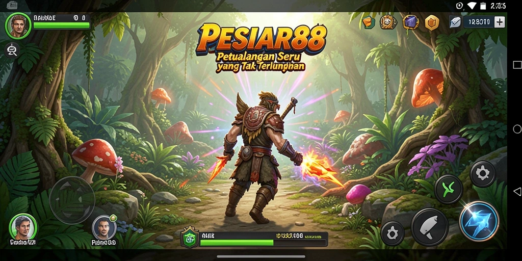 Screenshot PESIAR88 menampilkan aksi seru dalam petualangan.