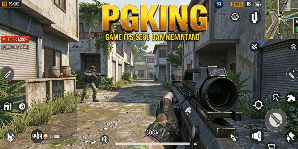 Tampilan gameplay PGKING yang penuh aksi dan grafis menawan.